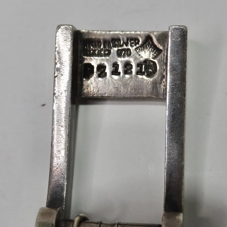 1950 Solid Silver Belt Buckle