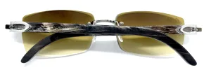 2020 Decor C Platinum Black Buffs w/ 25% white swirls and 56 Hennessy lenses