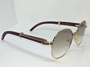 55-18 Bagatelle Gold & Wood Full Rim