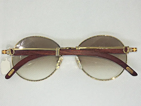 55-18 Bagatelle Gold & Wood Full Rim