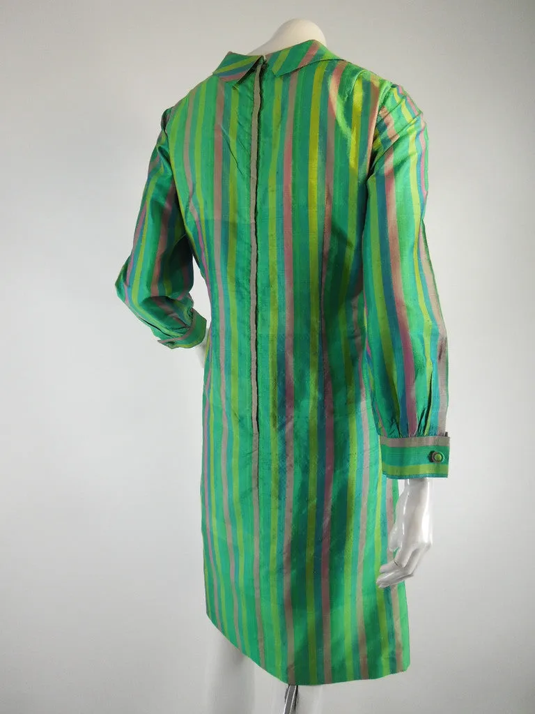 60s Thai Silk Striped Shift