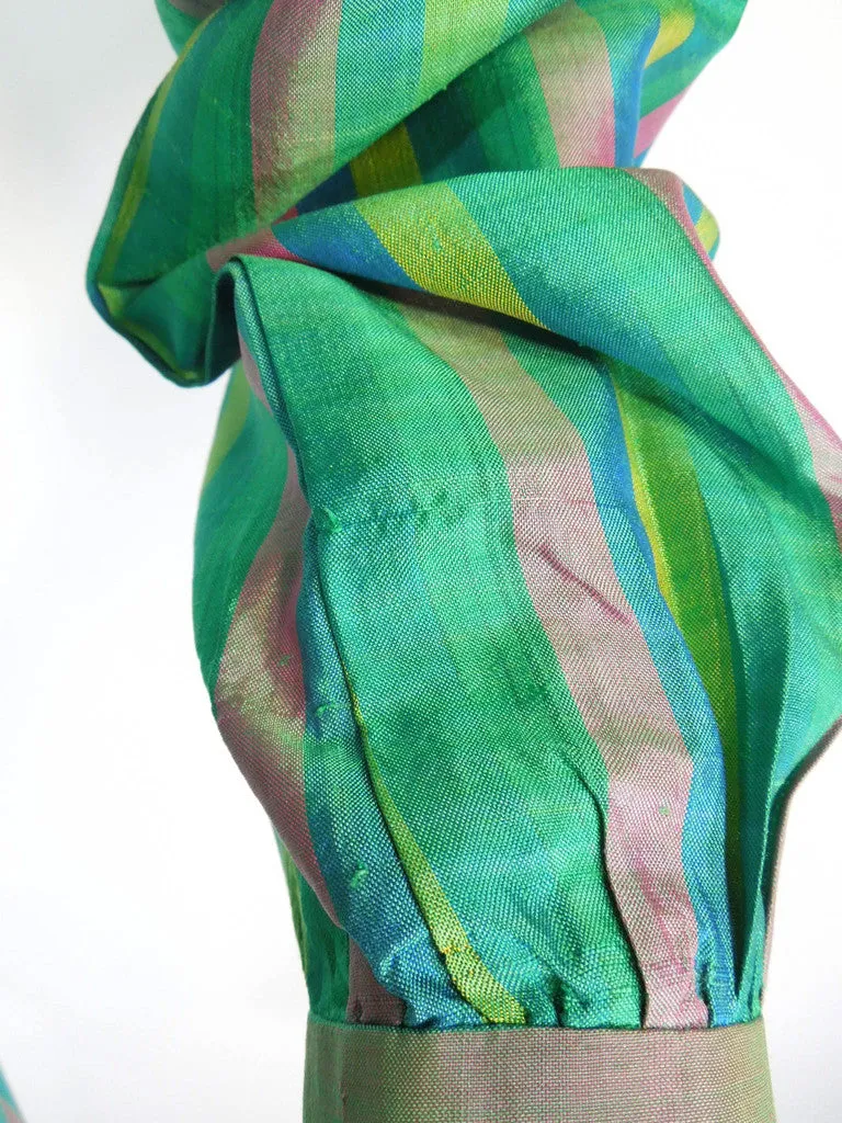 60s Thai Silk Striped Shift