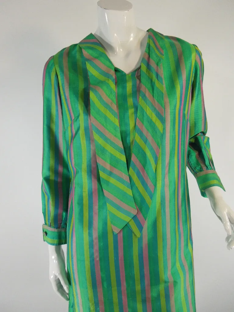 60s Thai Silk Striped Shift