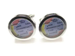Afghanistan Map Cufflinks