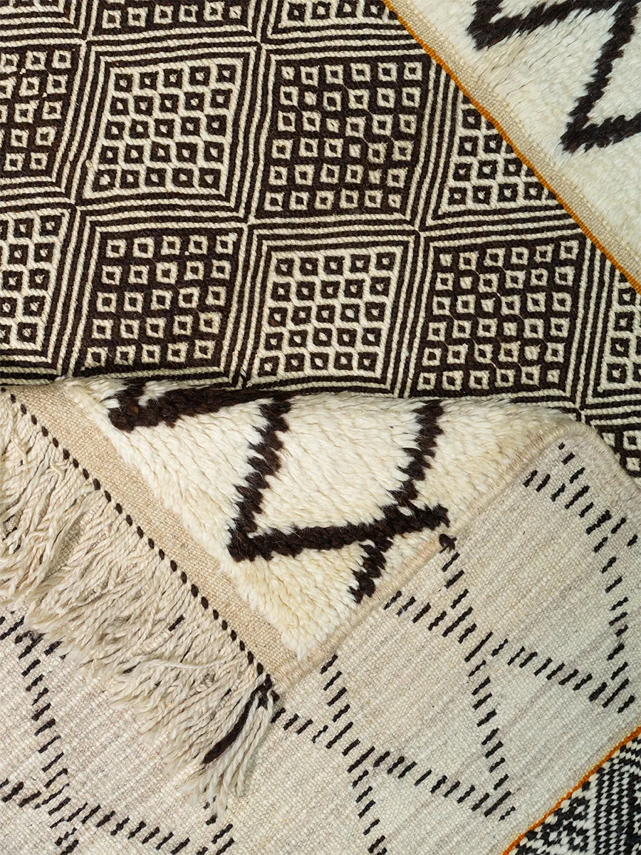 Ait Tigga's Monochrome Patchwork Hand-Knot x Zanafi