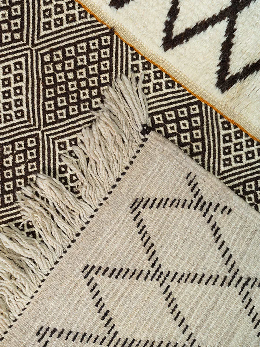 Ait Tigga's Monochrome Patchwork Hand-Knot x Zanafi
