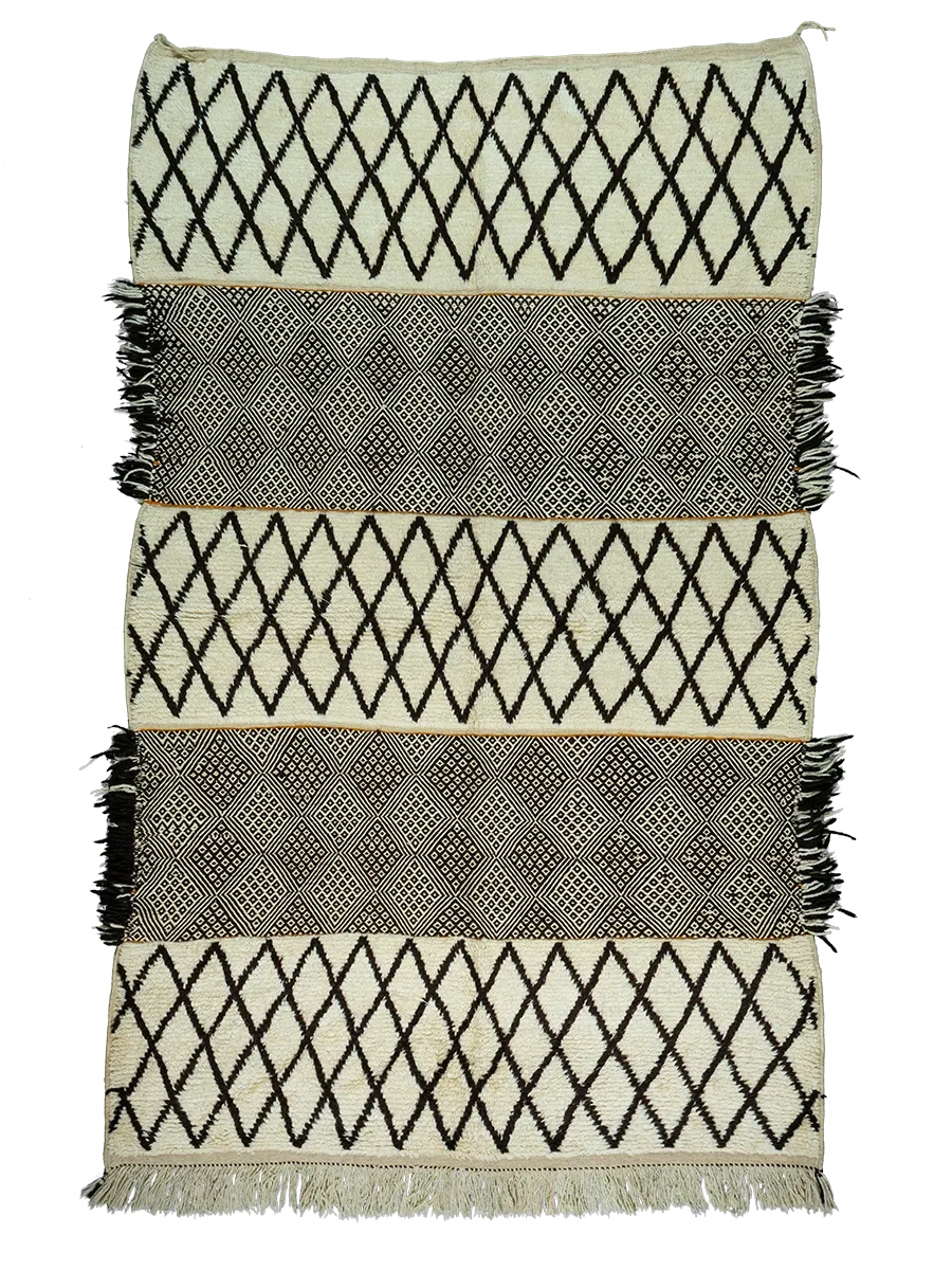 Ait Tigga's Monochrome Patchwork Hand-Knot x Zanafi