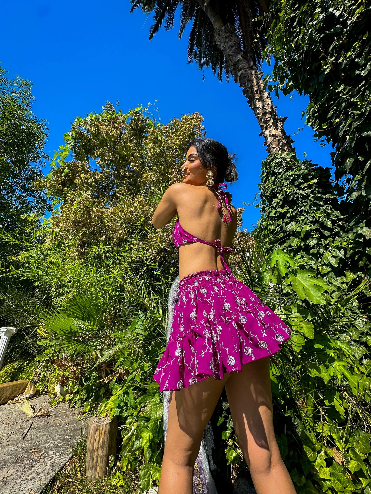 Amethyst Princess Micro Mini Skirt Set
