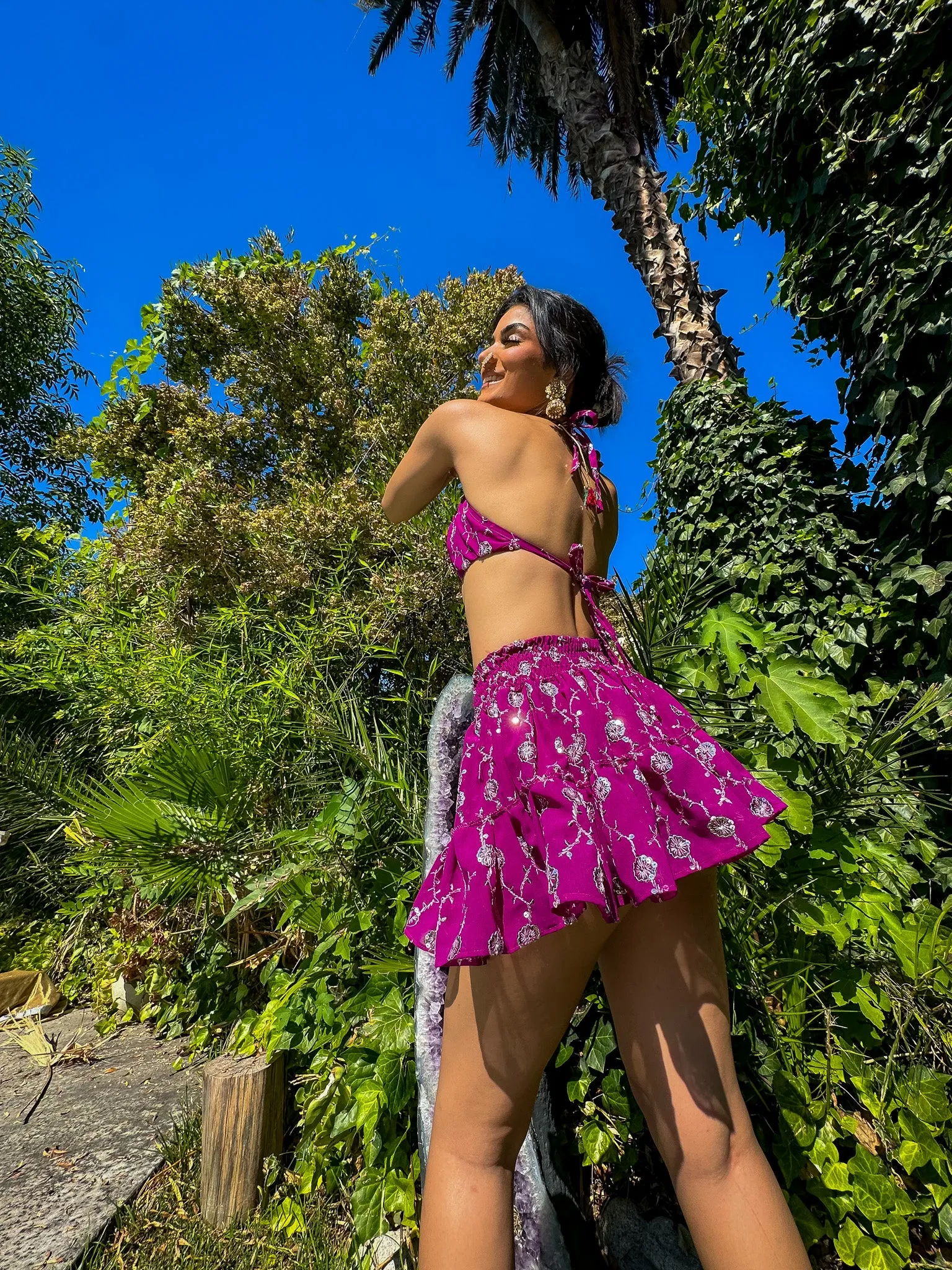 Amethyst Princess Micro Mini Skirt Set