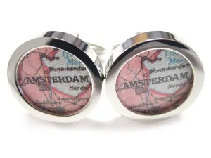 Amsterdam Map Cufflinks