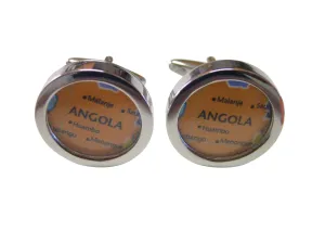 Angola Map Cufflinks