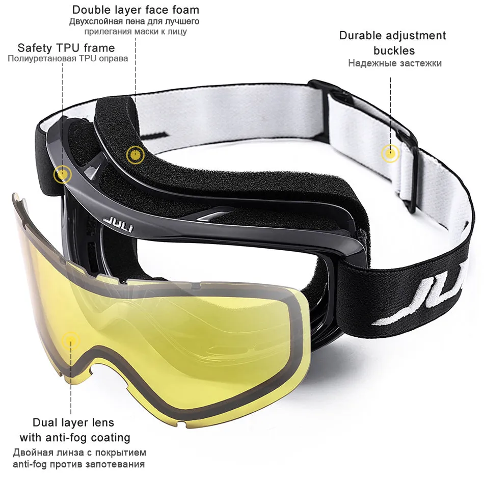 Anti-Fog Ski Goggles Lens