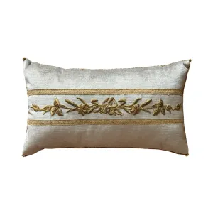 Antique European Raised Gold Metallic Embroidery (#E062624 | 12 x 21")