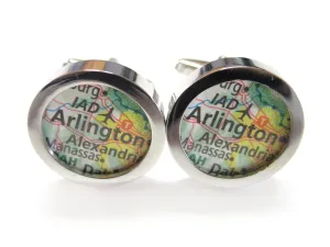 Arlington Virginia Map Cufflinks