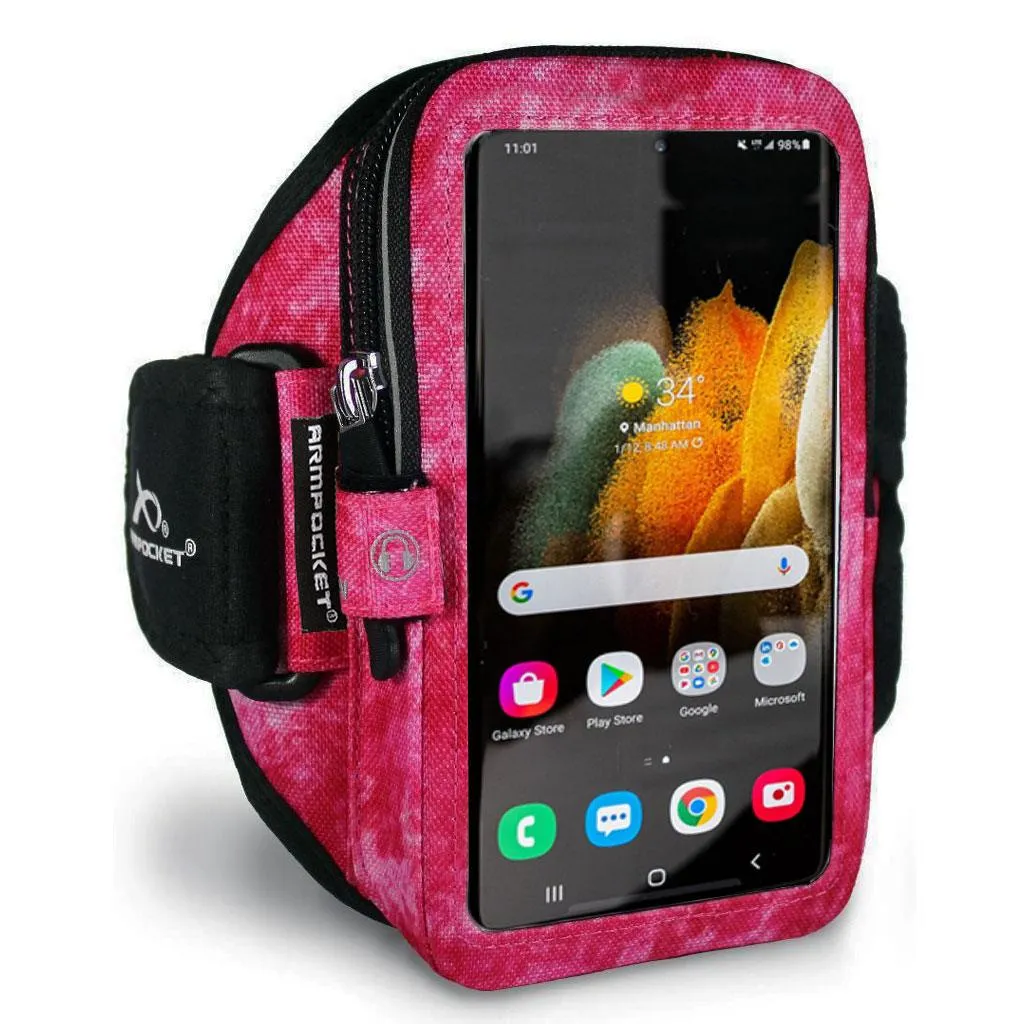 Armpocket Mega i-40 Phone Running Case for iPhone 15/ 15 Pro/14/14 Pro/13/13 Pro/12/12 Pro, Galaxy S23/S23 /A54/S22 /S21/S20 & More