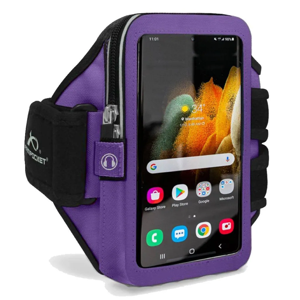 Armpocket Mega i-40 Phone Running Case for iPhone 15/ 15 Pro/14/14 Pro/13/13 Pro/12/12 Pro, Galaxy S23/S23 /A54/S22 /S21/S20 & More