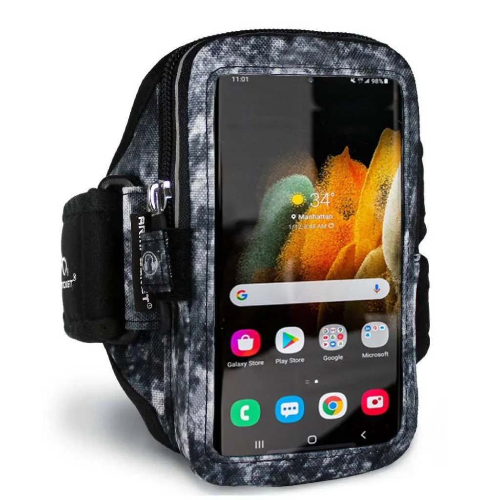 Armpocket Mega i-40 Phone Running Case for iPhone 15/ 15 Pro/14/14 Pro/13/13 Pro/12/12 Pro, Galaxy S23/S23 /A54/S22 /S21/S20 & More