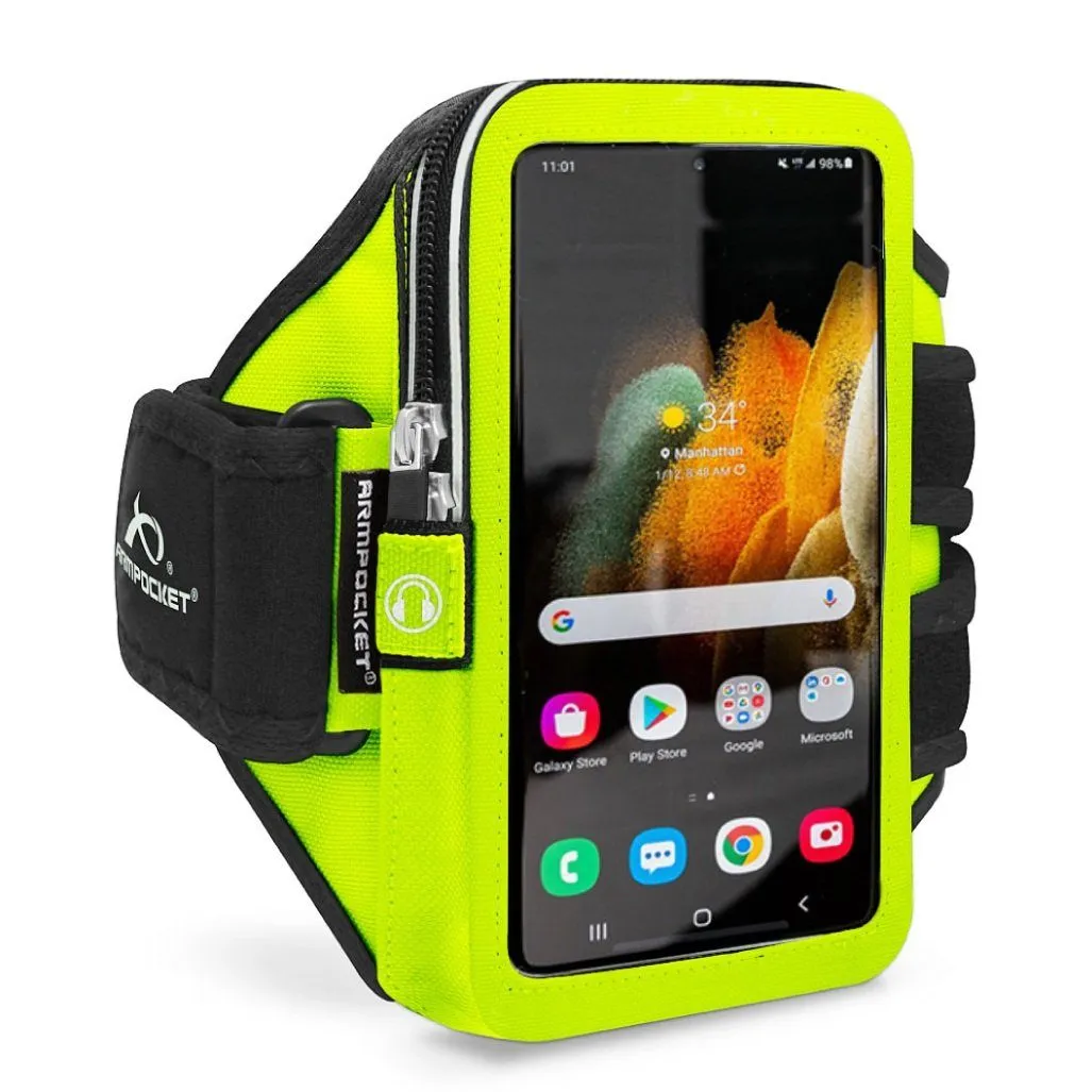 Armpocket Mega i-40 Phone Running Case for iPhone 15/ 15 Pro/14/14 Pro/13/13 Pro/12/12 Pro, Galaxy S23/S23 /A54/S22 /S21/S20 & More