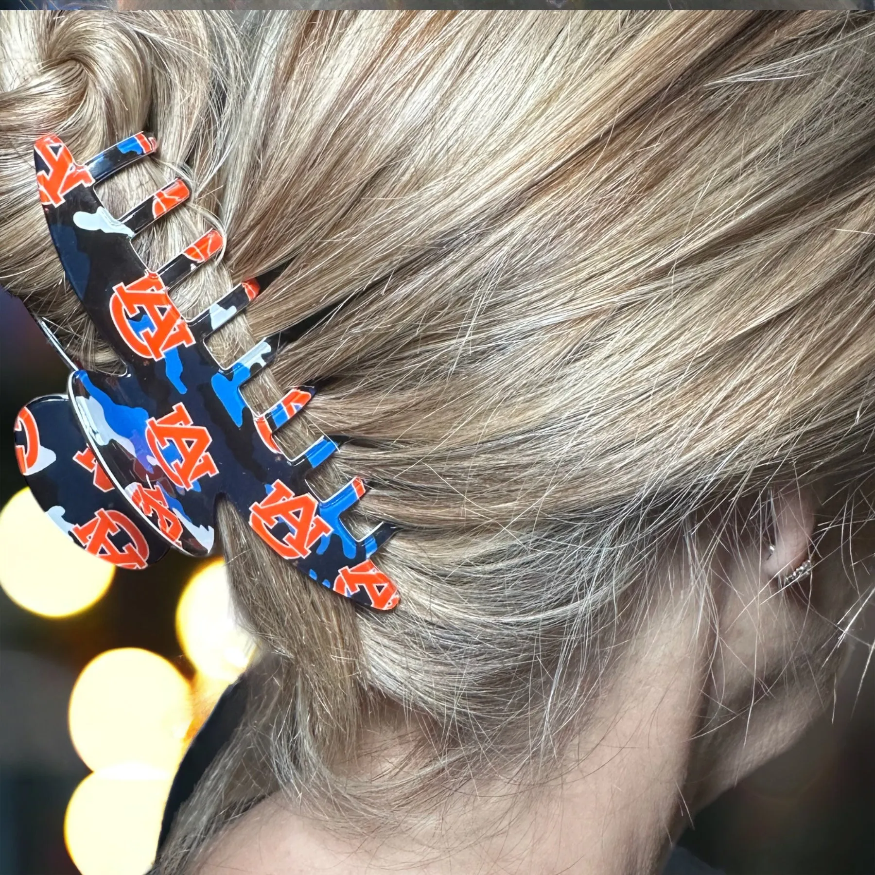 AUBURN UNIVERSITY-3 Pack Claw Clip-Hair Accessories-AU1356