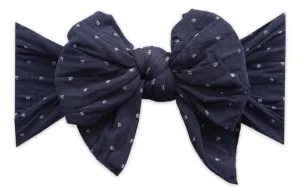 Baby Bling Navy Dot DEB Bow