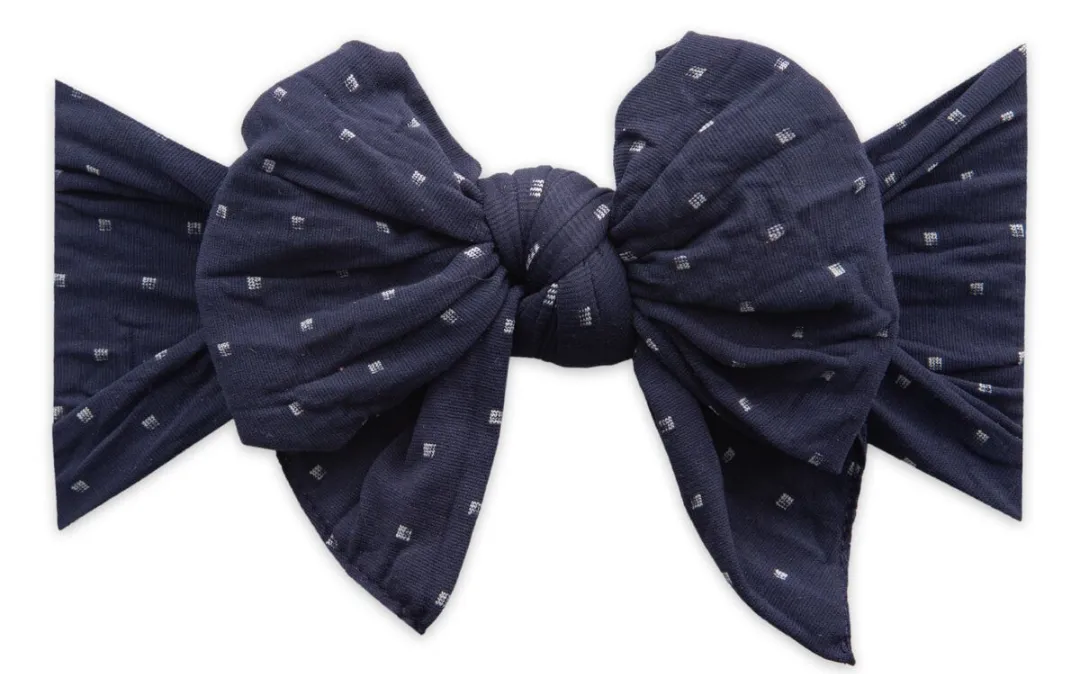 Baby Bling Navy Dot DEB Bow