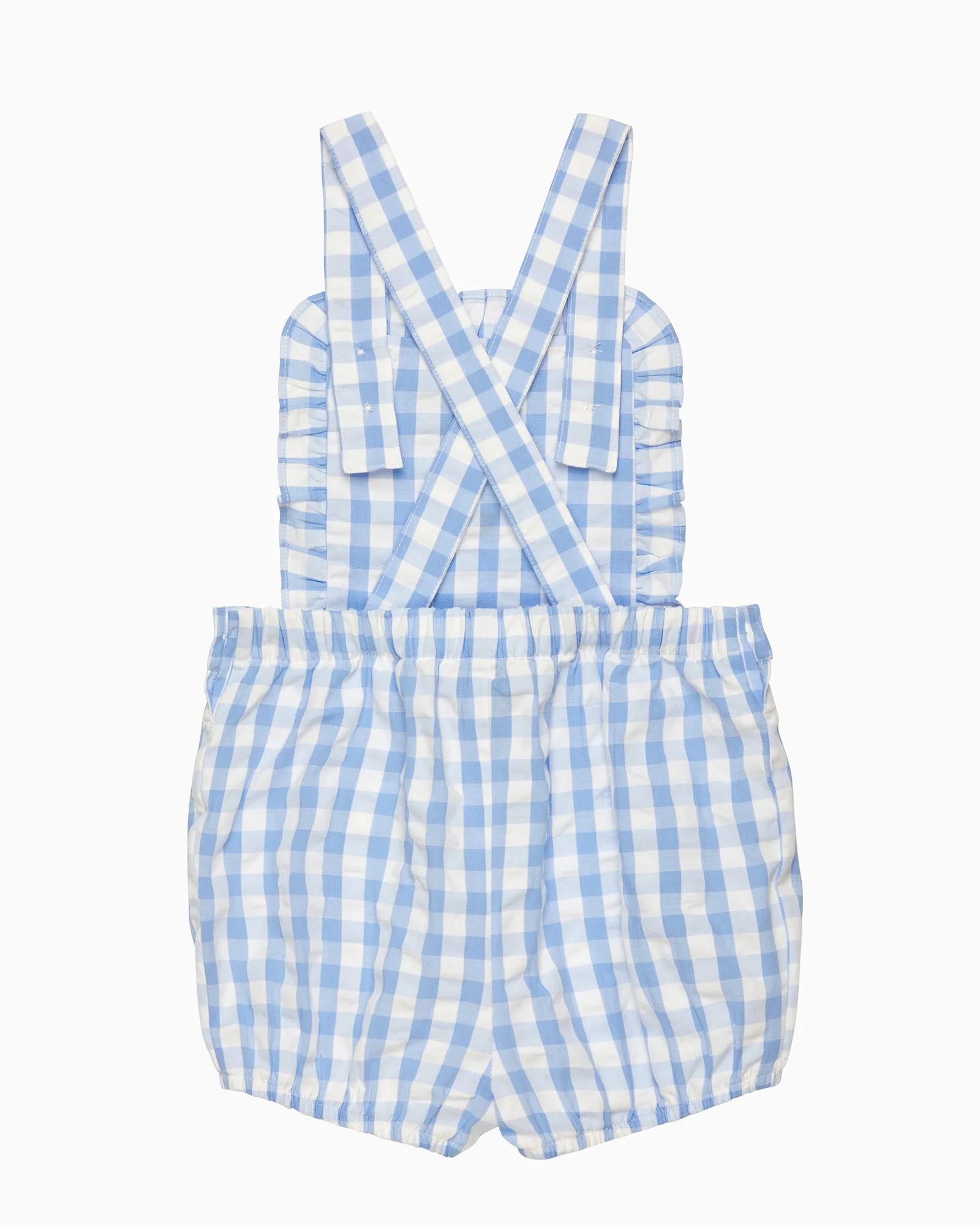 Baby Duck Gingham Bib Shorts