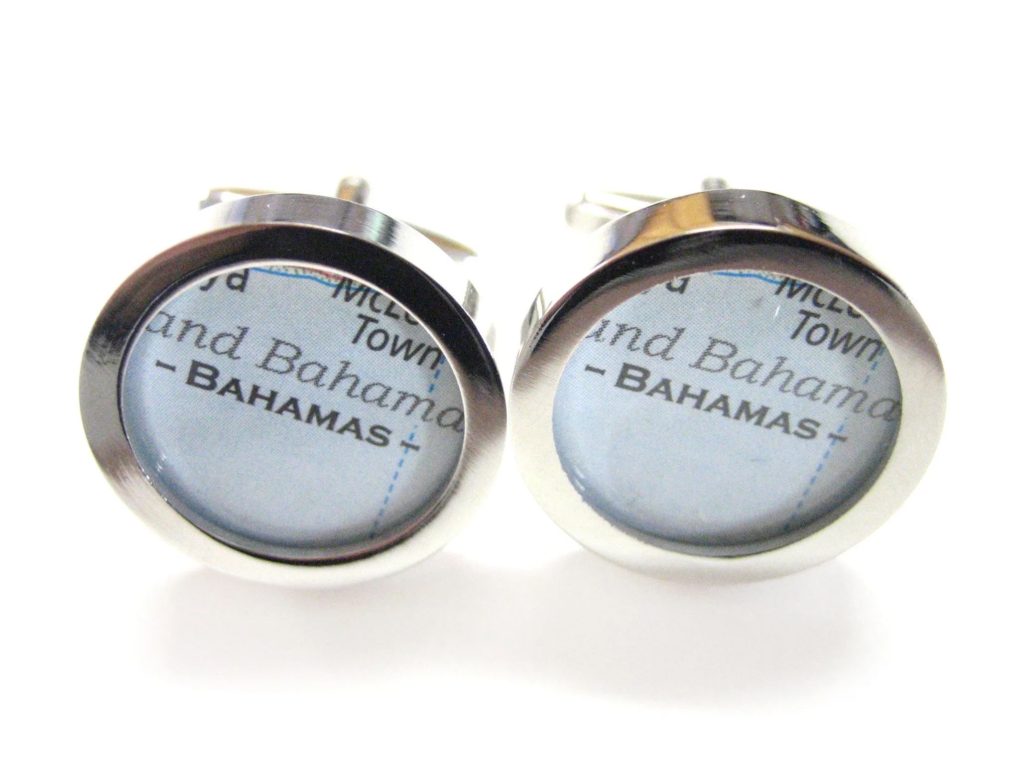 Bahamas Map Cufflinks