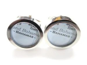 Bahamas Map Cufflinks