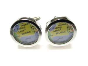Belarus Map Cufflinks