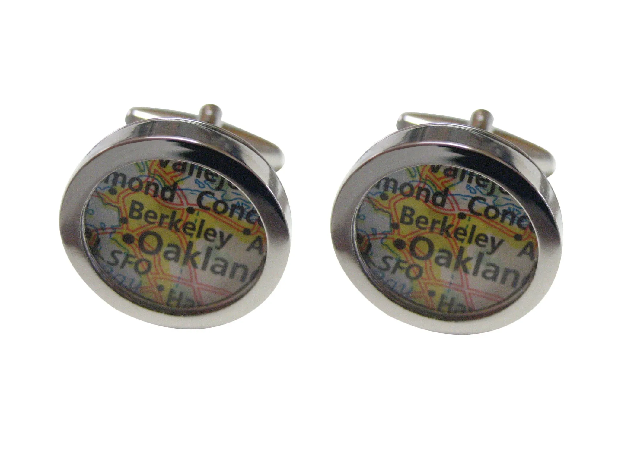 Berkeley California Map Cufflinks