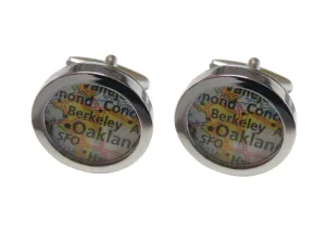 Berkeley California Map Cufflinks