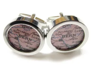 Bern Map Cufflinks