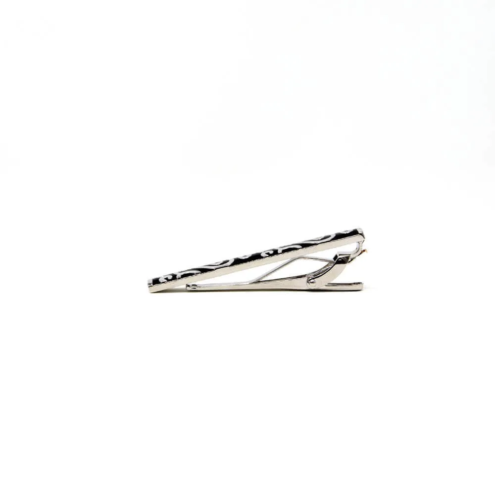 Black & Silver Tie Clip