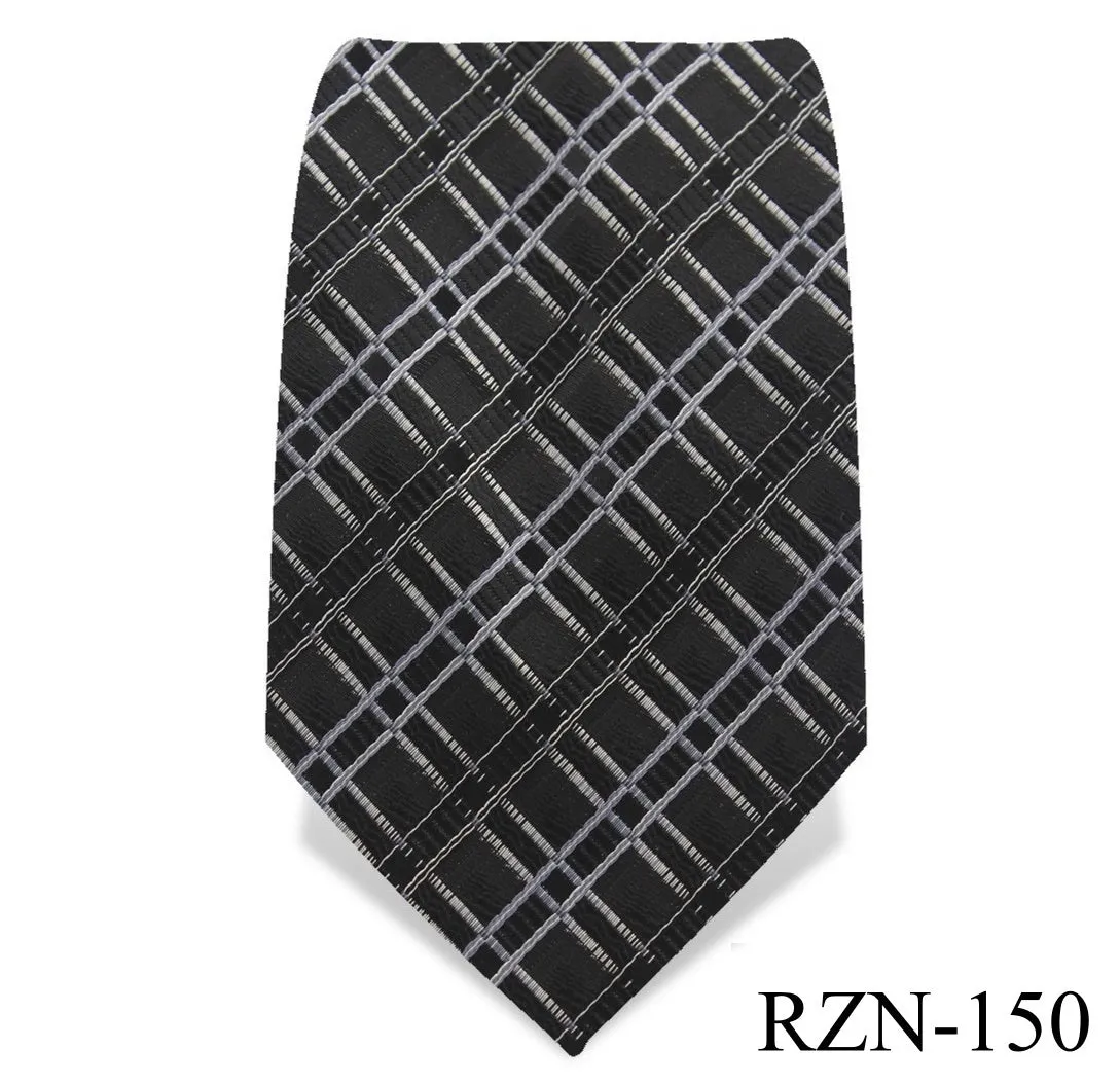 Black Checkered Tie