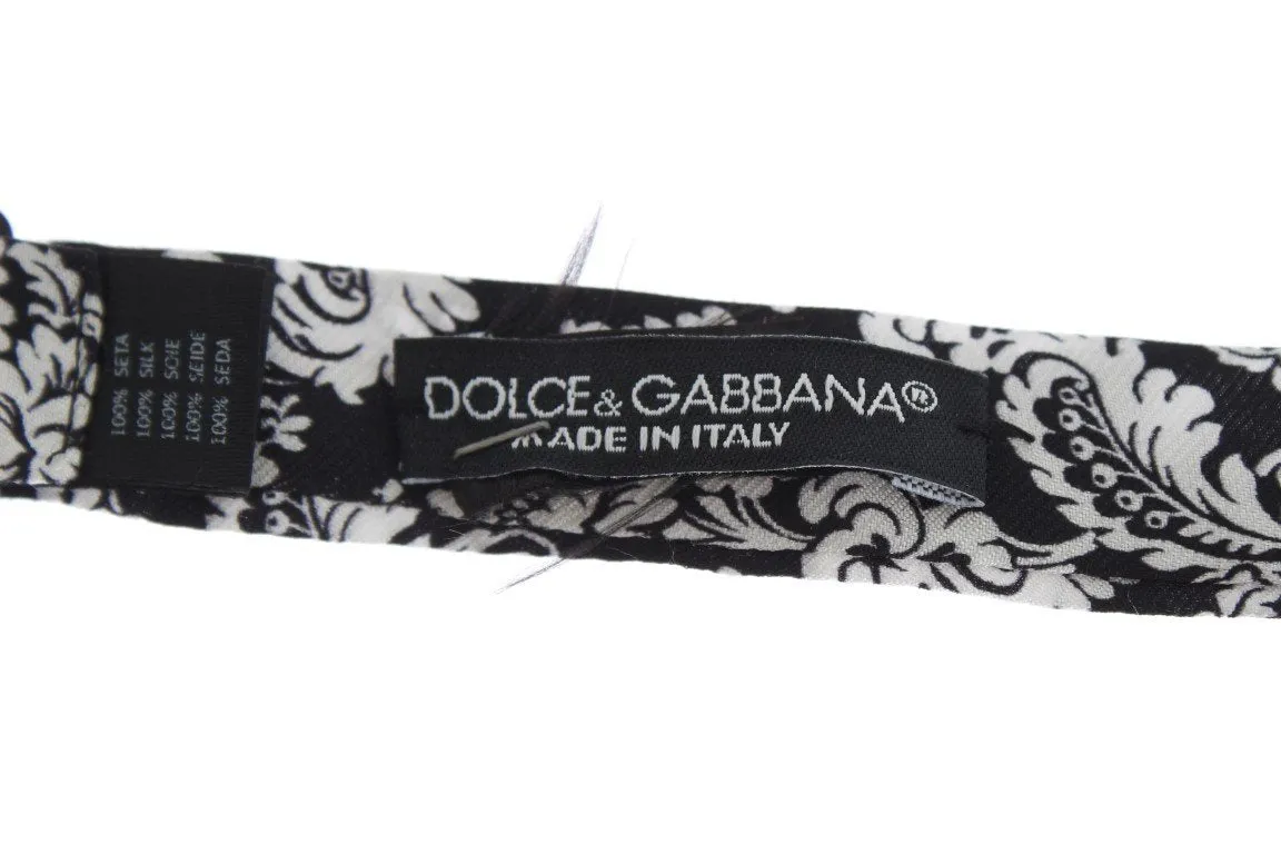 Black Silk Bowtie & Leather Belt Gift Box