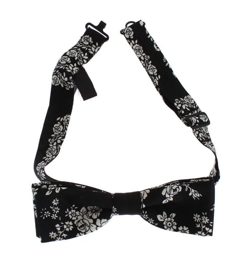 Black Silk Bowtie & Leather Belt Gift Box