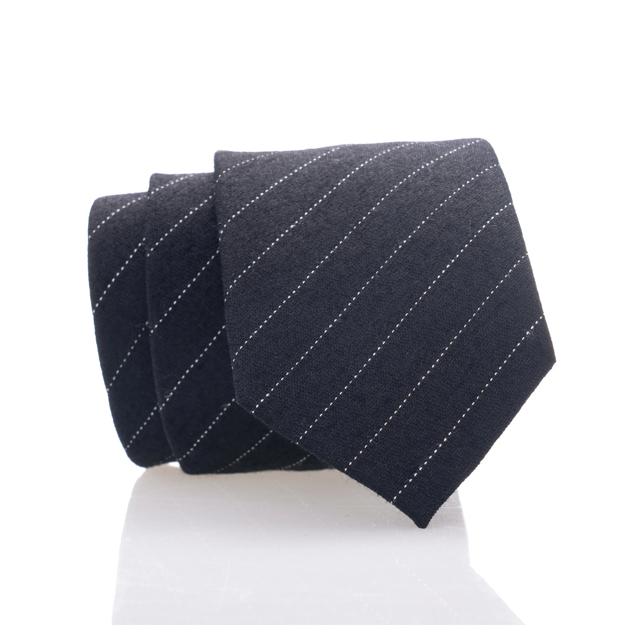 Black Stripe Youth Skinny Tie