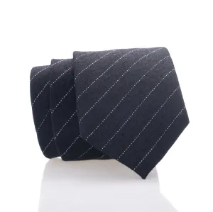 Black Stripe Youth Skinny Tie