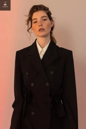 Black Two-Piece Pant Suit for Women | Dressy Wedding & Formal Wear Suit Set