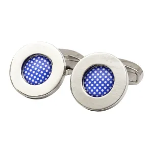 Blue Polka Dot Cufflinks