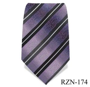 Blue with Black Striped Tie
