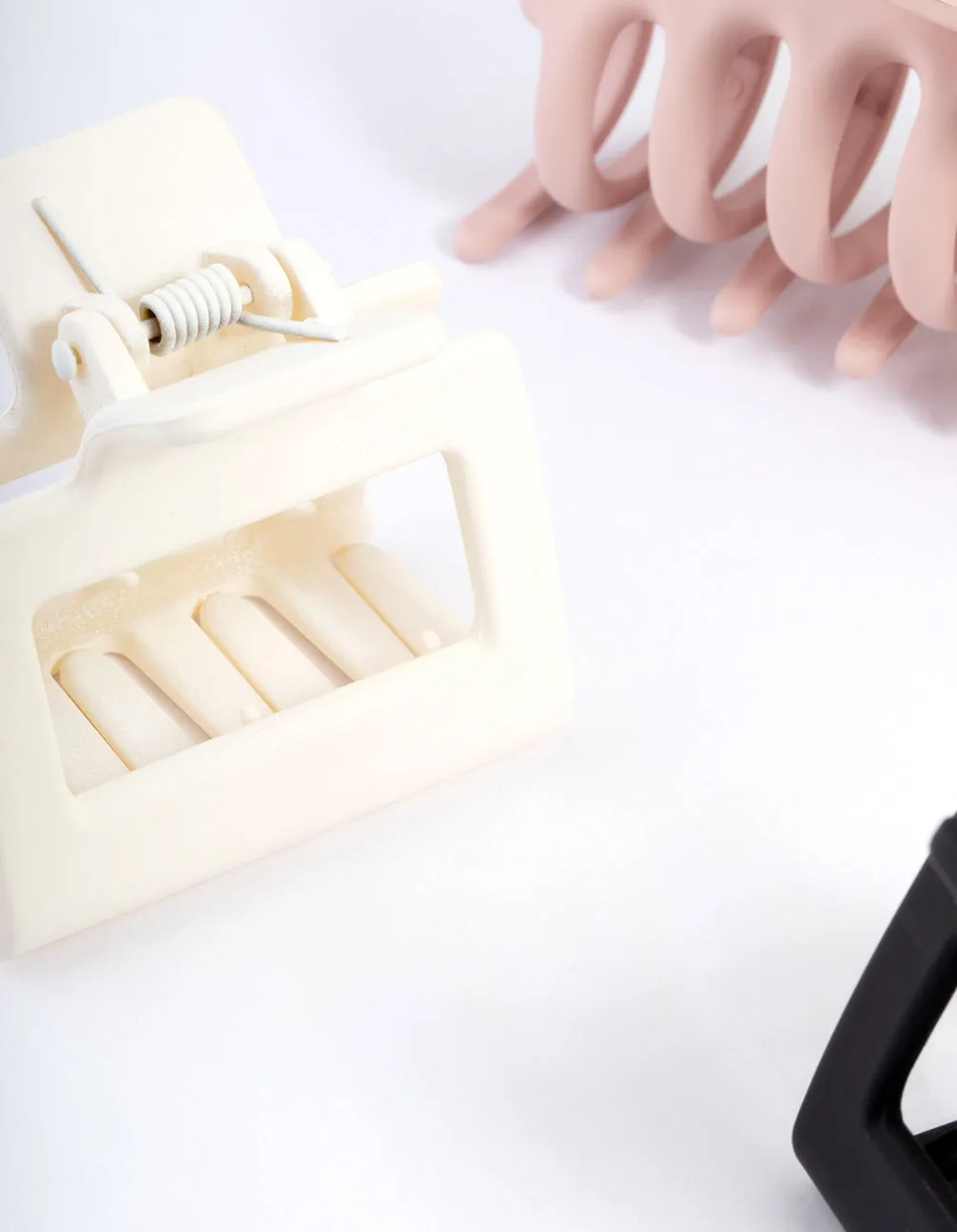 Blush Multi-Coloured Hair Claw Clips Pack