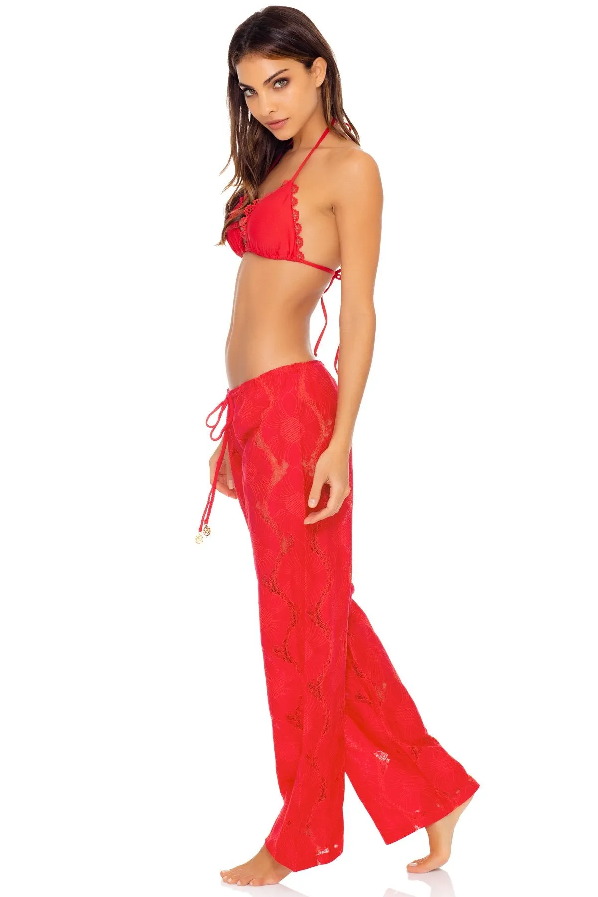 BOHO DREAM - Triangle Top & Beach Pant • Rojo