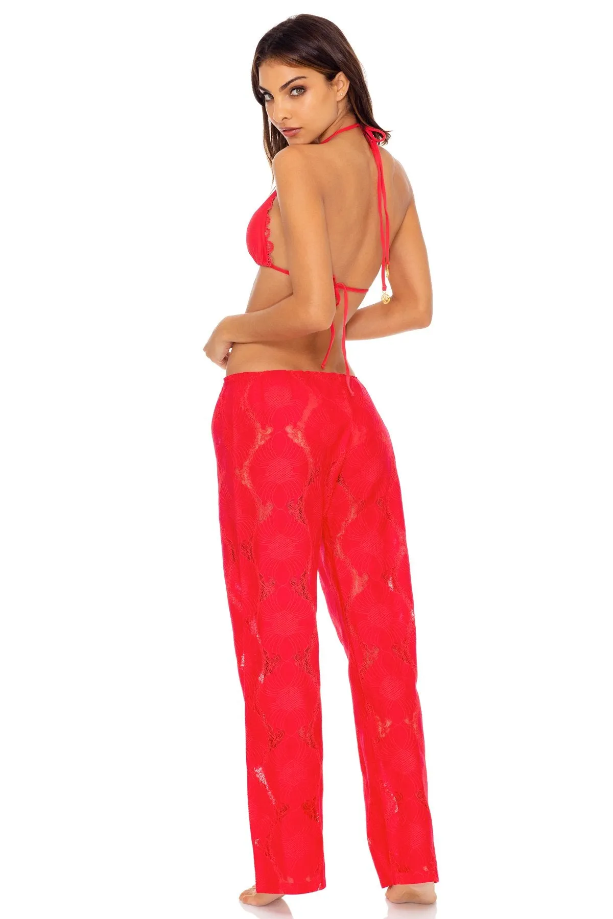 BOHO DREAM - Triangle Top & Beach Pant • Rojo