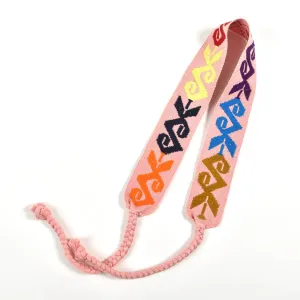 Boho Embroidered Headband | Rose Pink #2