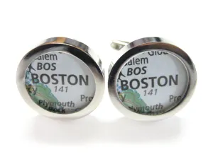 Boston Massachusetts Map Cufflinks