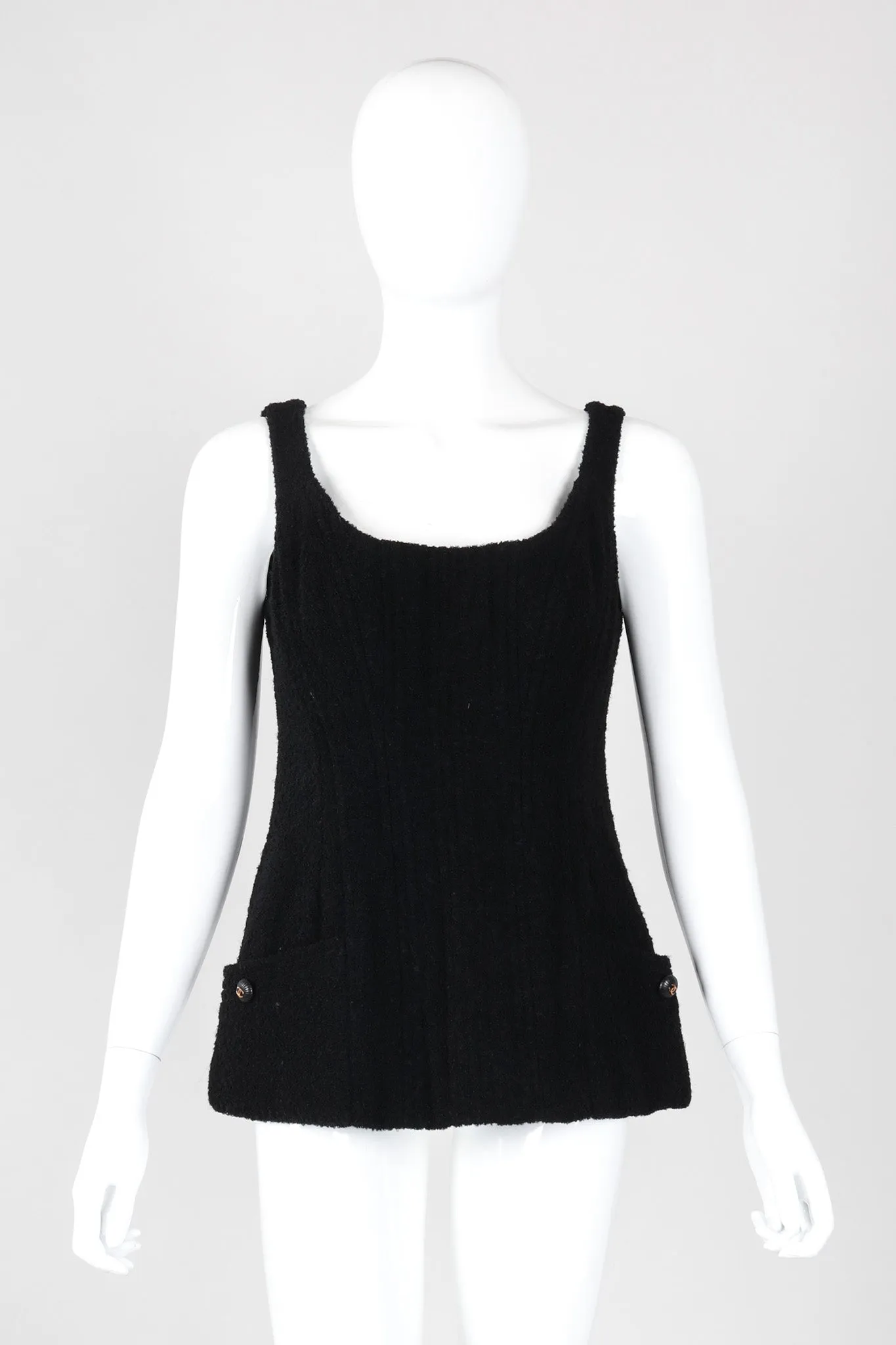 Bouclé Boned Corset Tank