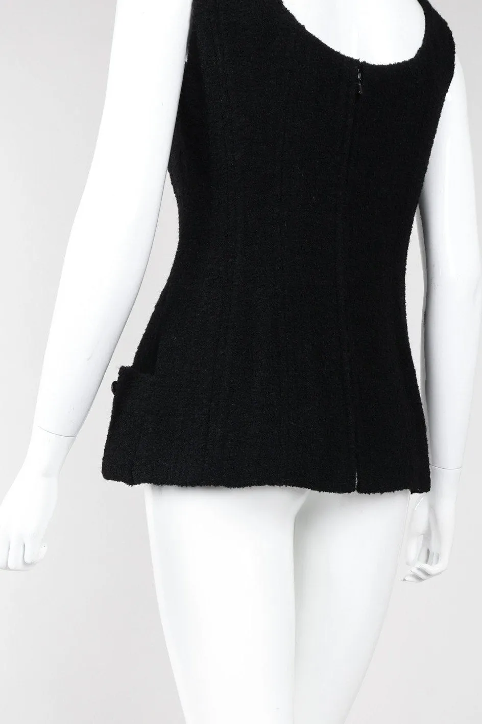 Bouclé Boned Corset Tank