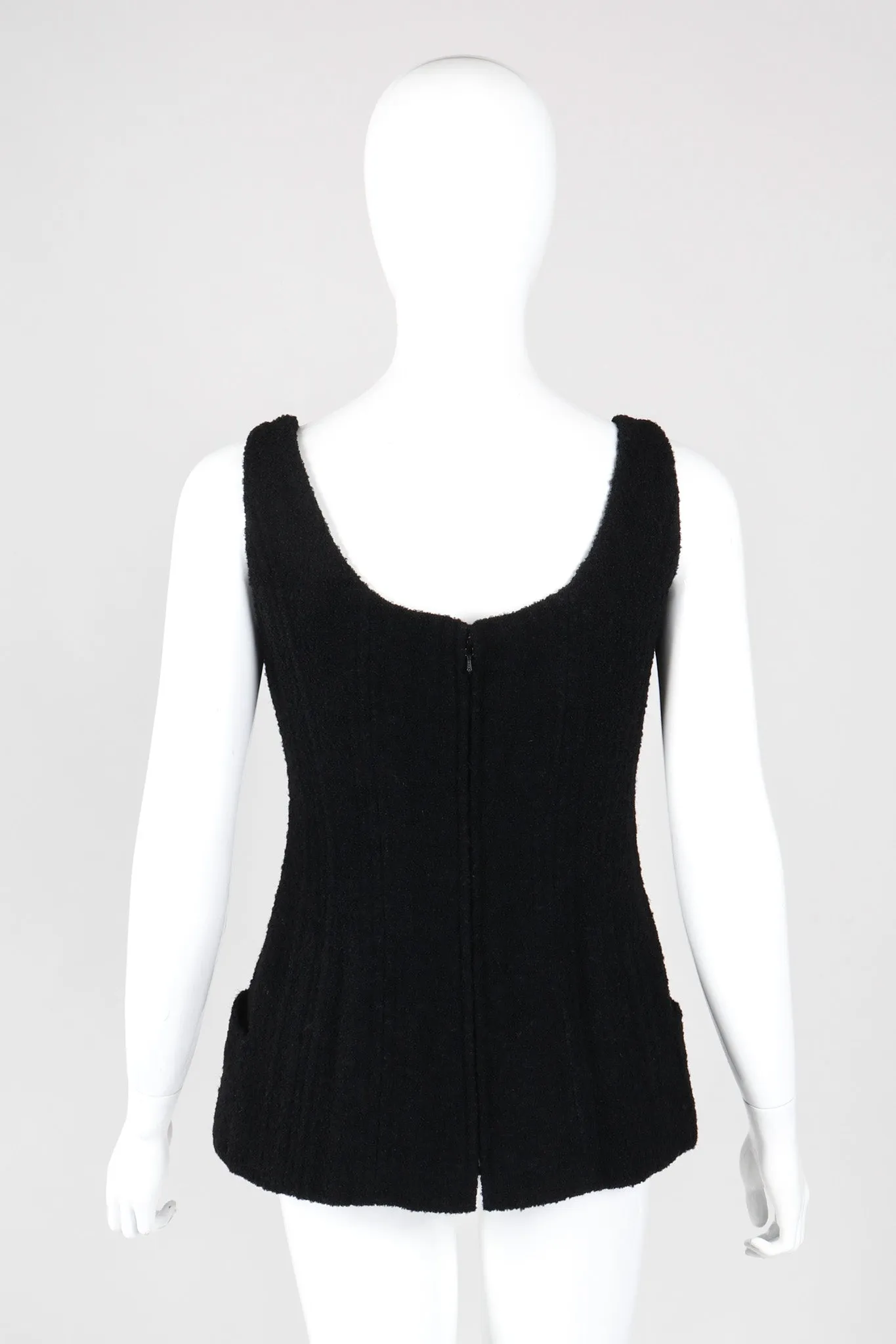 Bouclé Boned Corset Tank