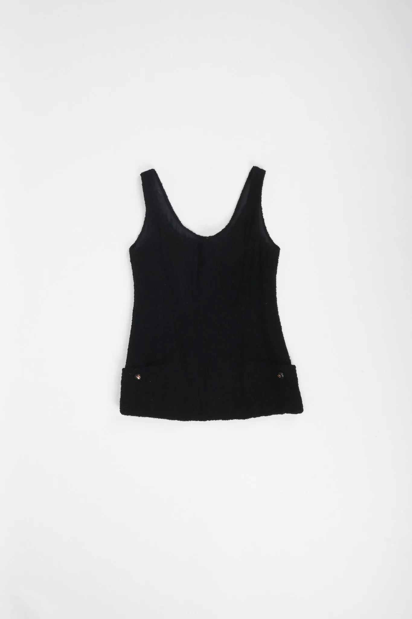 Bouclé Boned Corset Tank